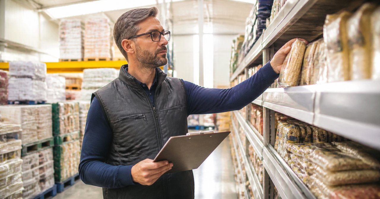 米国のオフィスで食品ラベルや規制関連書類を確認しながら業務に取り組む米国人スタッフの実写写真。